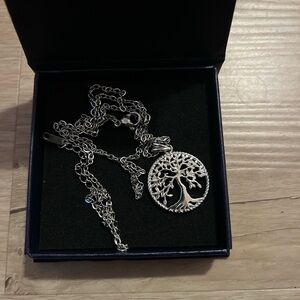 Silver Tree of Life Pendant Necklace